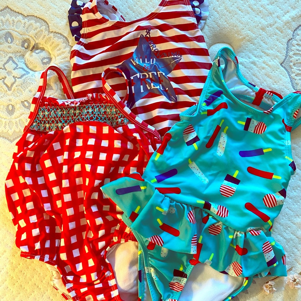 Lot of three 3T swimsuits